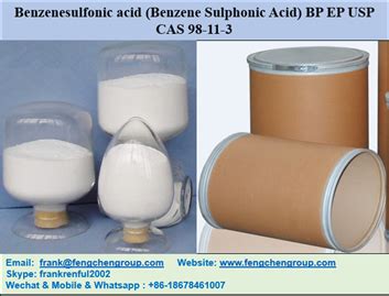 Benzenesulfonic Acid (Benzene Sulphonic Acid) BP EP USP CAS 98-11-3 ...