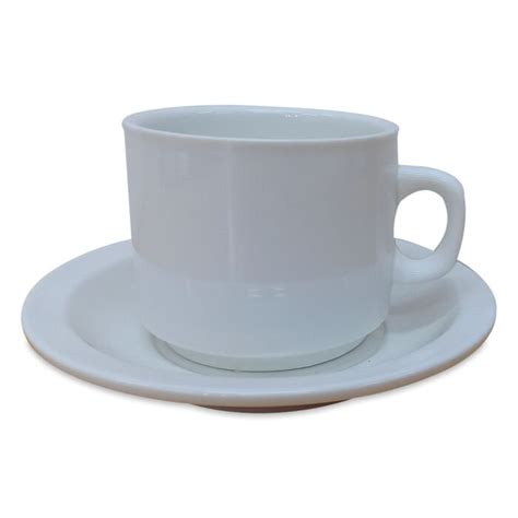 TAZA C PLATO DESAYUNO PORCELANA RICONY 250ML