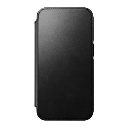 Nomad Horween Leather Modern Folio Black Case For IPhone 14 Pro