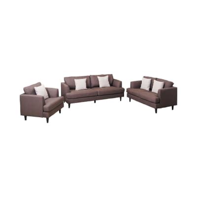 Jual Selma Leona Set Sofa Fabric Cokelat Terbaru Ruparupa