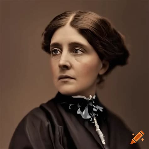 Vibrant Portrait Of Louisa May Alcott