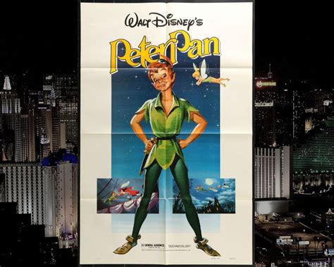 Peter Pan 1982 Re-release Movie Poster Walt Disney | Etsy | Movie ...