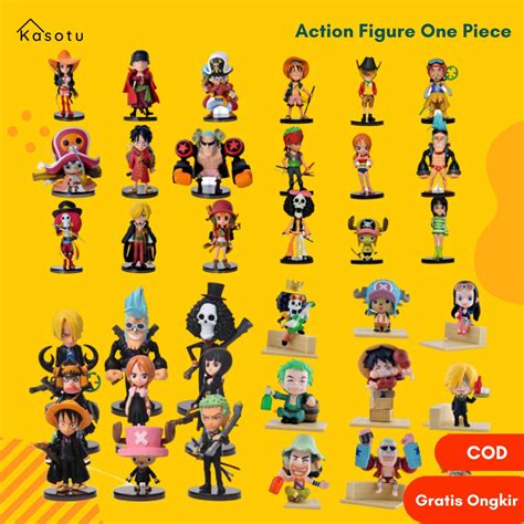 Jual Action Figure Figur Pajangan Miniatur Anime One Piece Set Luffy