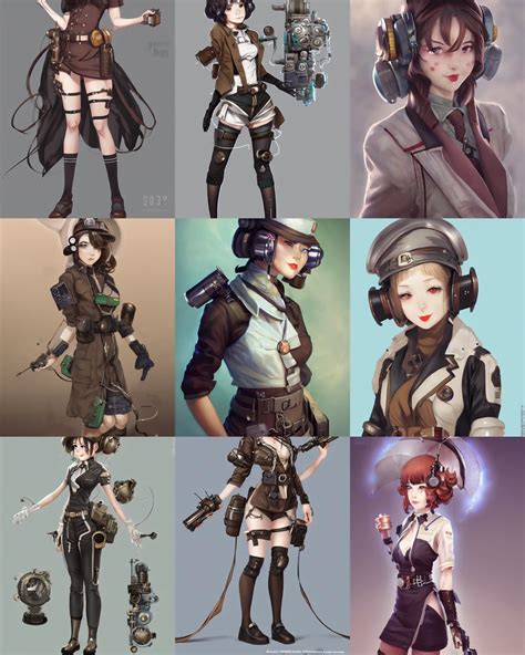 Krea A Beautiful Female Dieselpunk Scientist Official Genshin Impact