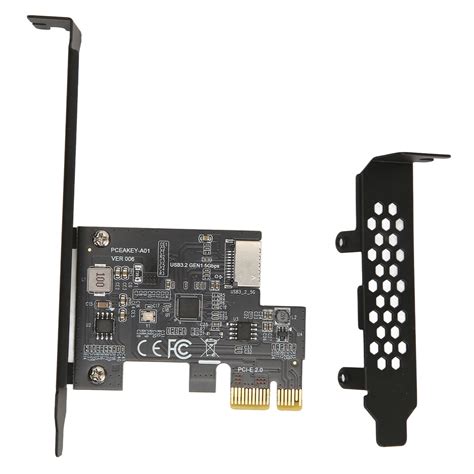 PCIE To USB 3 2 Expansion Card Black 5Gbps High Speed PCIE X1 To USB3 2