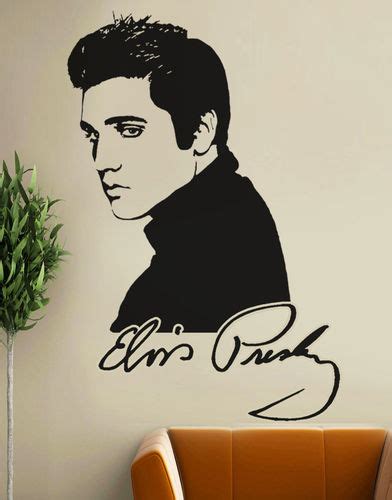 Large Elvis Presley Wall Decal Autograph Wall Sticker Art Ebay