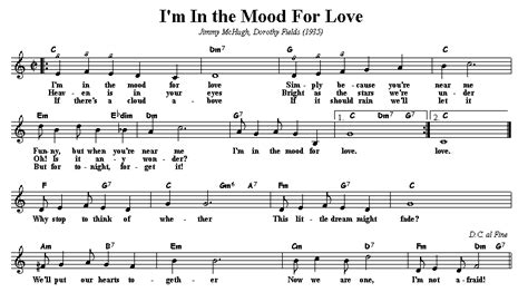 I'm In the Mood For Love