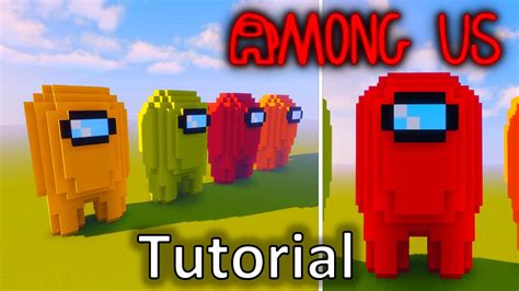 How To Build Among Us In Minecraft Tutorial YouTube