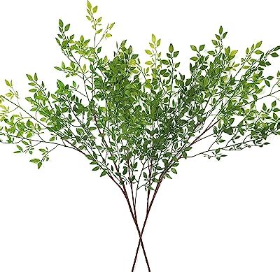 Amazon ACJRYO Faux Greenery Stems 3PCS 43 Artificial Green Stems