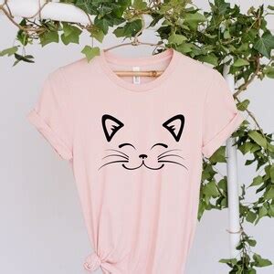 Kitty Cat Face Shirt Whiskers Face Shirt Cat Lover Shirt Cat Mom