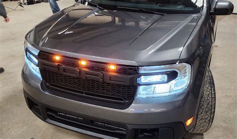 Raptor style grill & lights installed on Maverick XLT ...