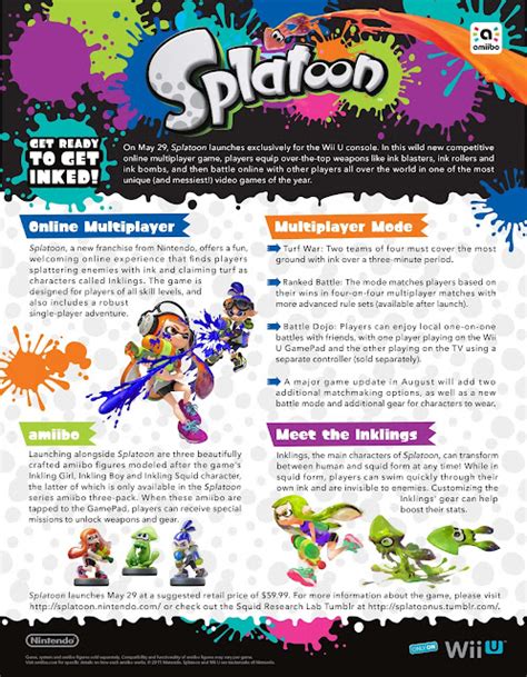 Metallman S Reverie Are You Ready To Get Inked Splatoon Out Today For