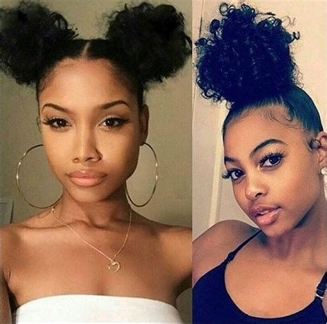 17 Fabulous Black African American Bun Hairstyles