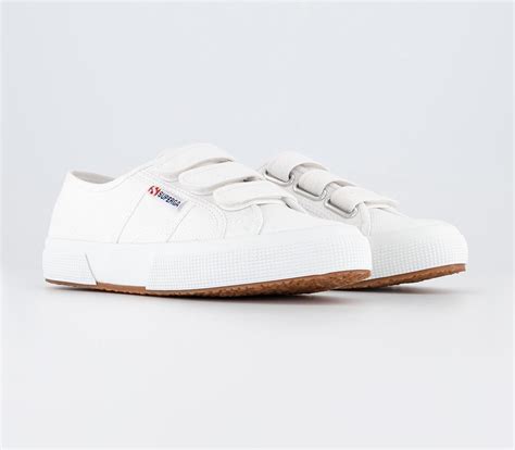 Superga 2750 Strap Shoes White Womens Trainers