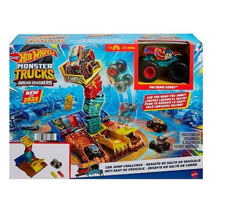 Pista Hot Wheels Monster Truck Desafio Do Salto De Carro HNB M Real Brinquedos