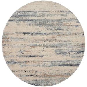 Nourison Rustic Textures Grey Beige Ft X Ft Abstract Contemporary