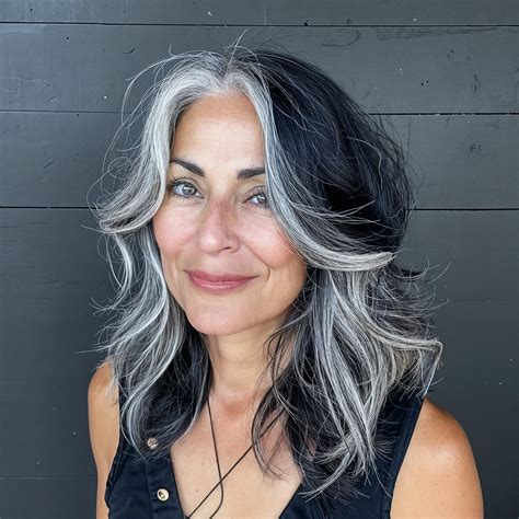 Salons split over the blend gray hair dark hair trend popularity 3