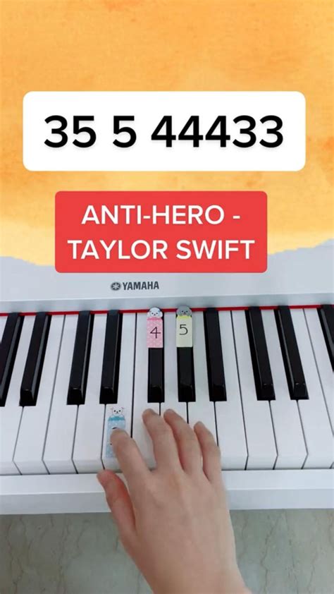 Anti-Hero - Taylor Swift (Piano Tutorial) #easypianotutorial | Piano ...