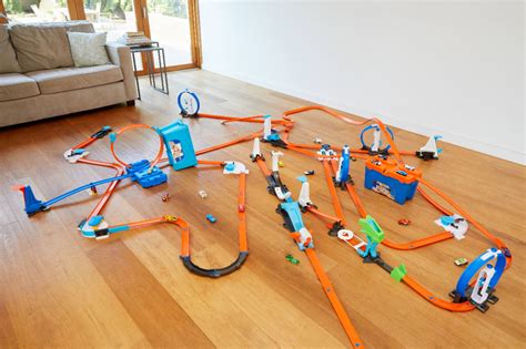 Best Buy Hot Wheels Track Builder Rocket Launch Challenge Play Set Orange Black Blue Gray Flk