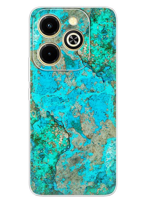 Infinix Hot i силиконовый чехол с картинкой Бирюзовый камень