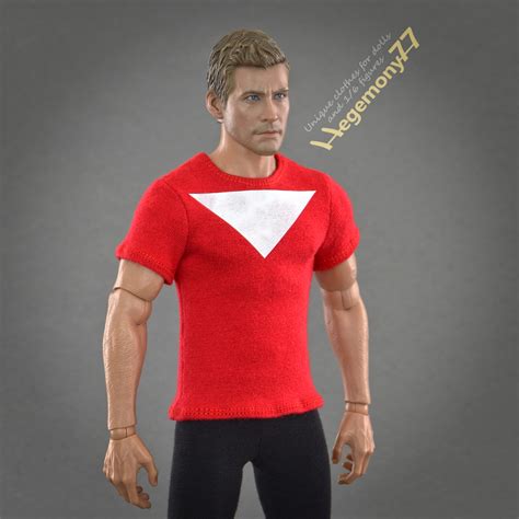 Th Scale Custom Red T Shirt Inspired By Tom Strong On Hot Toys TTM Collectible Movable