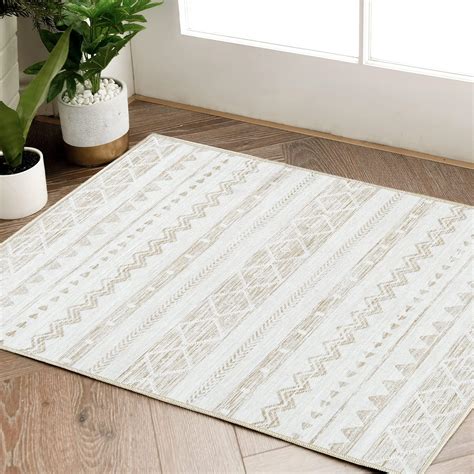 Amazon Lahome X Entryway Rug Sets Of Boho Taupe Orange