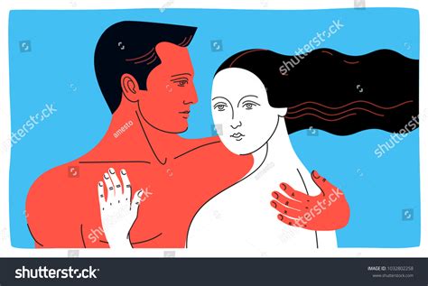 Woman Nude Hugging Stock Vectors And Vector Art Shutterstock