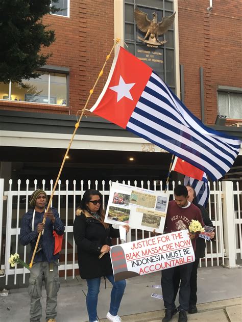 Awpa Sydney Photos Of Commemoration Of Biak Massacre Outside