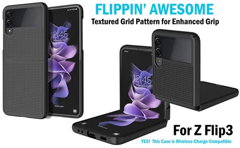 Amazon Case With Clip For Galaxy Z Flip 3 5G Nakedcellphone Grid