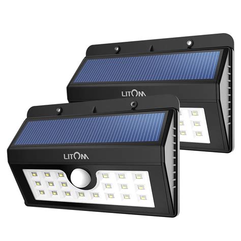 Litom Lsl D Solar Lights Super Bright Led Outdoor Motion Sensor