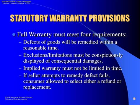 Ppt Chapter 19 Warranties And Product Liability Powerpoint