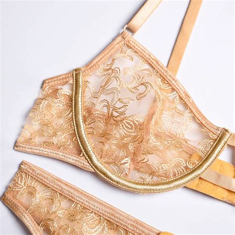 Hot Erotic Intimates Bra Sets Panty G String Set Sexy Transparent Lingerie Lace Open Bra Brief