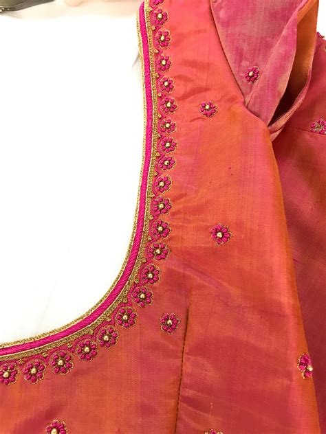 Blouse Designs With Simple Embroidery Custom Embroidery