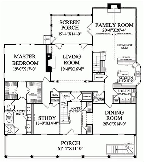 Colonial Style House Plan - 4 Beds 4.5 Baths 4298 Sq/Ft Plan #137-101 ...