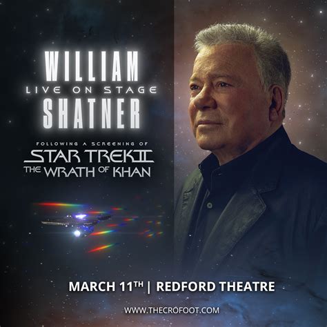 Sold Out William Shatner And Star Trek II The Wrath Of Khan The Crofoot