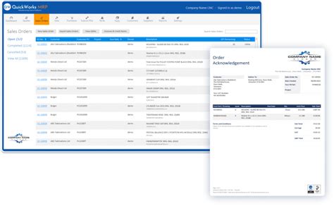 Sales Order Management Software Quickworks Mrp