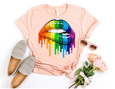 Rainbow Lips Shirt Gay Pride Shirt Pride Month Shirt Pride Lips Shirt Gay Rights Shirt Gay