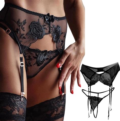 Bettinay Suspenders Belt For Stockings Women S Suspender Lingerie Sets Amazon Co Uk Fashion