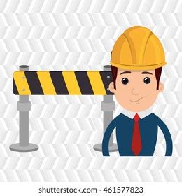 Accident During Press Operation Vector Illustration Stock Vector