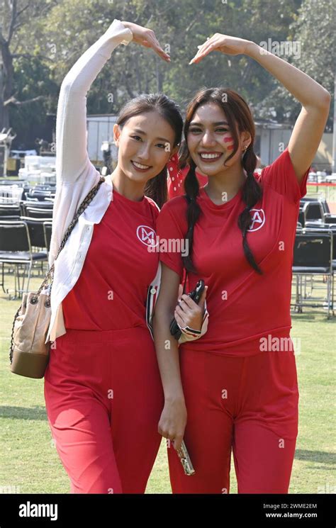 New Delhi India February 24 120 Miss World Contestants Playing