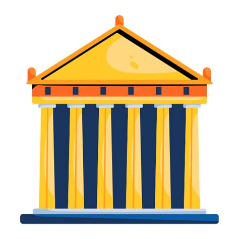 Parthenon Generic color fill icon