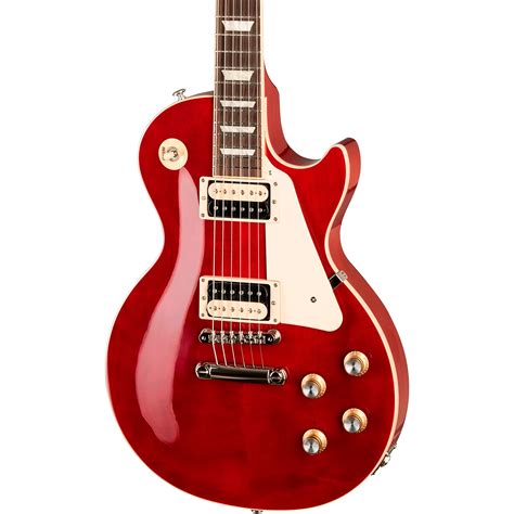 Gibson Les Paul Classic Electric Guitar Transparent Cherry | Guitar Center