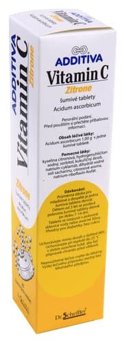 ADDITIVA VITAMIN C ZITRONE 1000MG šumivá tableta 20