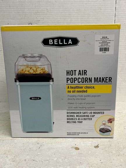 NEW IN BOX BELLA HOT AIR POPCORN MAKER Isabell Auction
