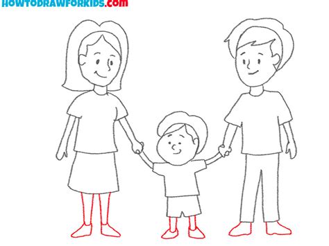 draw  family easy drawing tutorial  kids