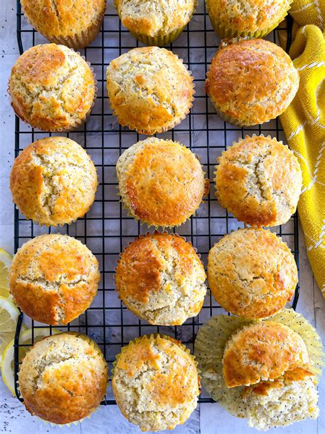 Lemon Poppy Seed Muffins (Easy!) - Tastefully Grace