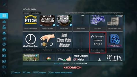 Extended Straw Crops Espanol V Fs Mod Farming Simulator Mod