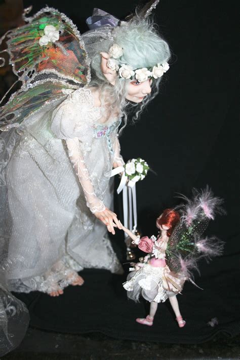 Lady Gwen Blu Moon Fairy Bride meets Pinkie | Ooak art doll, Moon fairy