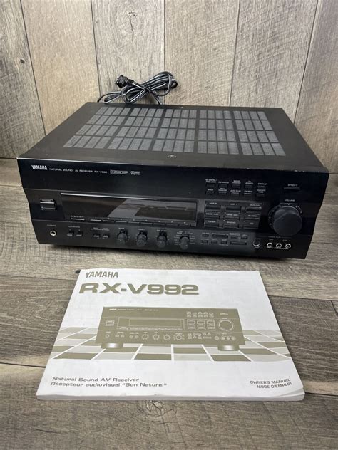 Yamaha RX V992 Black Wired Digital Natural Sound 300 W A V Receiver W