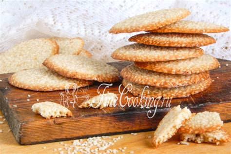 Кунжутное печенье пошаговый рецепт